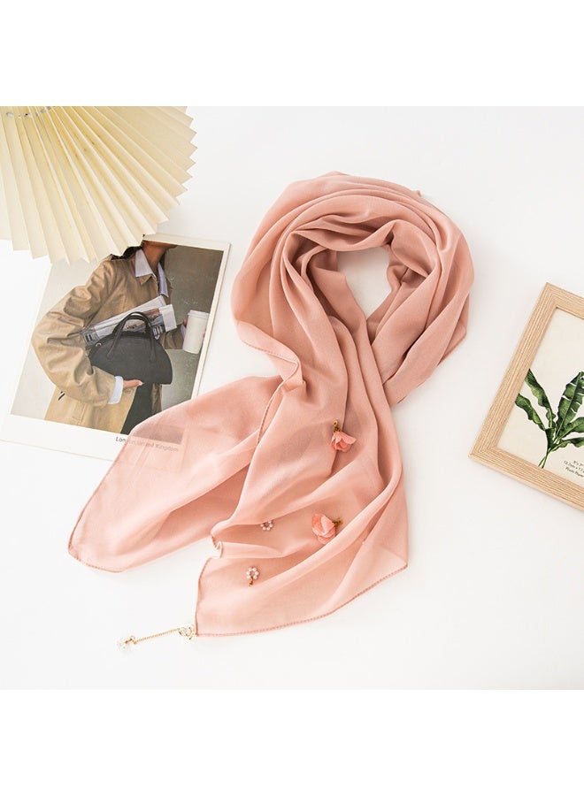 Nariele New Headscarf With Flower Pearl Pendant - Image 1