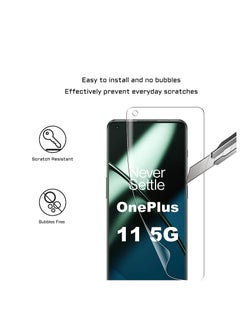 RINCO 2Packs Soft TPU Film Screen Protector Compatible with OnePlus 11 5G, Flexible Screen Protector, Film Anti-fingerprint Bubble-free HD Clear TPU Film (Not Glass) for Oneplus 10 Pro/9 Pro/ 11 5g  - Image 2
