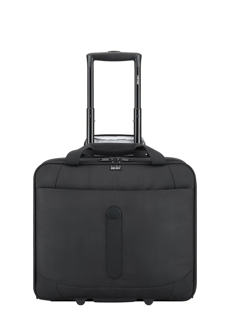 DELSEY - Datum 2 Wheels Laptop Business Cabin Trolley Bag 1 Compartment  PC 15.6'', 2.2kg, 33L - Black - Image 1