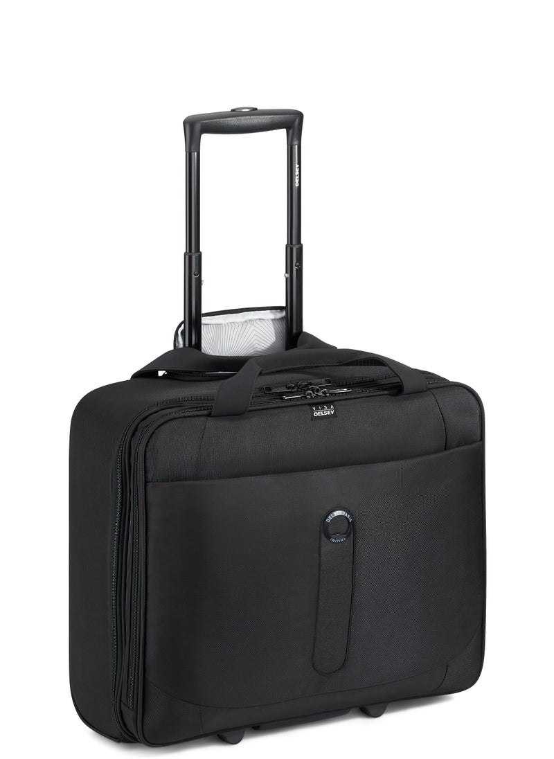 DELSEY - Datum 2 Wheels Laptop Business Cabin Trolley Bag 1 Compartment  PC 15.6'', 2.2kg, 33L - Black - Image 1
