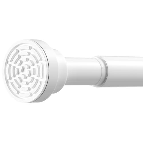 QINGYUN Tension Curtain Rod 31 to 75 Inch Spring Tension Rod for Windows Adjustable Curtain Rod No Drilling Expandable Pressure Curtain Rod Tension Rods for Window,Bathroom,Kitchen,Doorway - Image 1