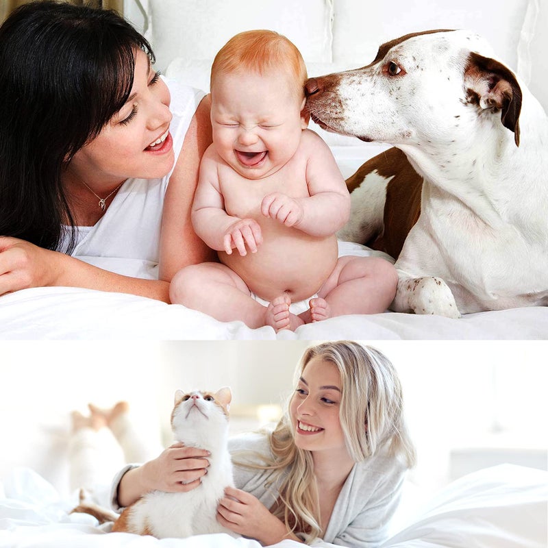 Waterproof Duvet Cover Protector King- White Duvet Protector Cover with Zipper Closure for Kids, Elder, Pets - Ideal for Incontinence Due to Cats or Dogs(King) - Image 4