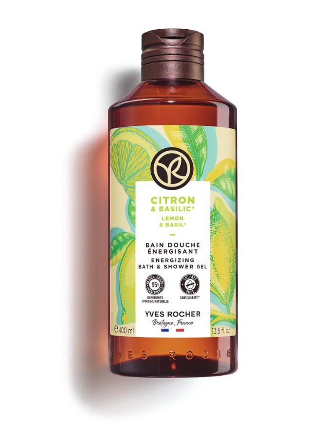 Yves Rocher BATH AND SHOWER GEL LEMON 400ML BOTTLE - Image 1