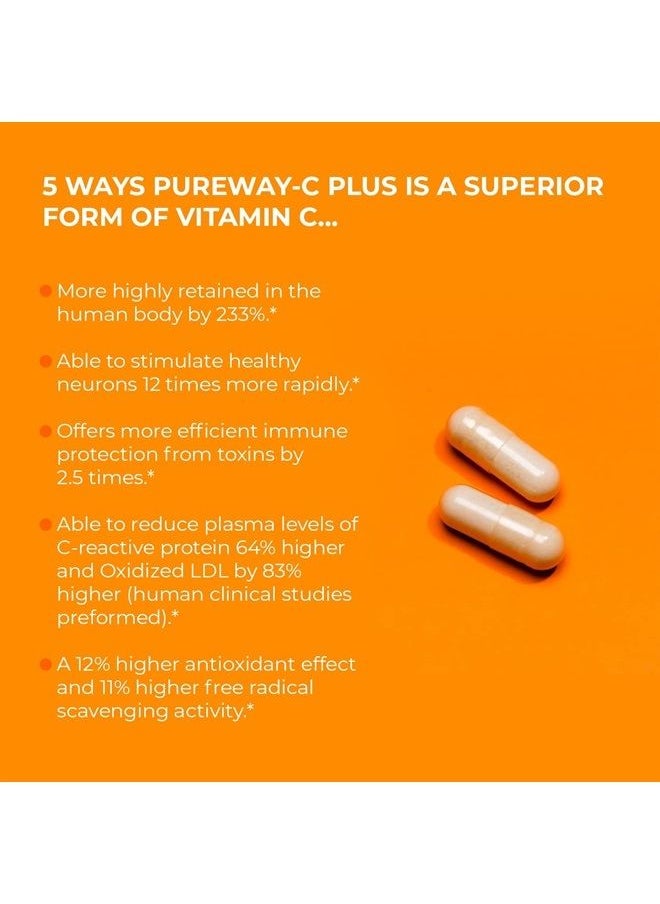 Jigsaw Health Pureway-C Plus with L-Lysine and Quercetin, 120 Capsules  - Image 3