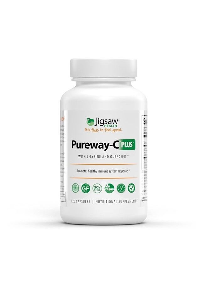 Jigsaw Health Pureway-C Plus with L-Lysine and Quercetin, 120 Capsules  - Image 1