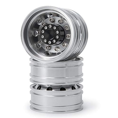 RCHUBAM RC-Hub 4pcs Aluminum Alloy Rear Wheels Rims for 1/14 Tamiya Truck Climbing Tractor Trailer Cargo RC Car - Image 5
