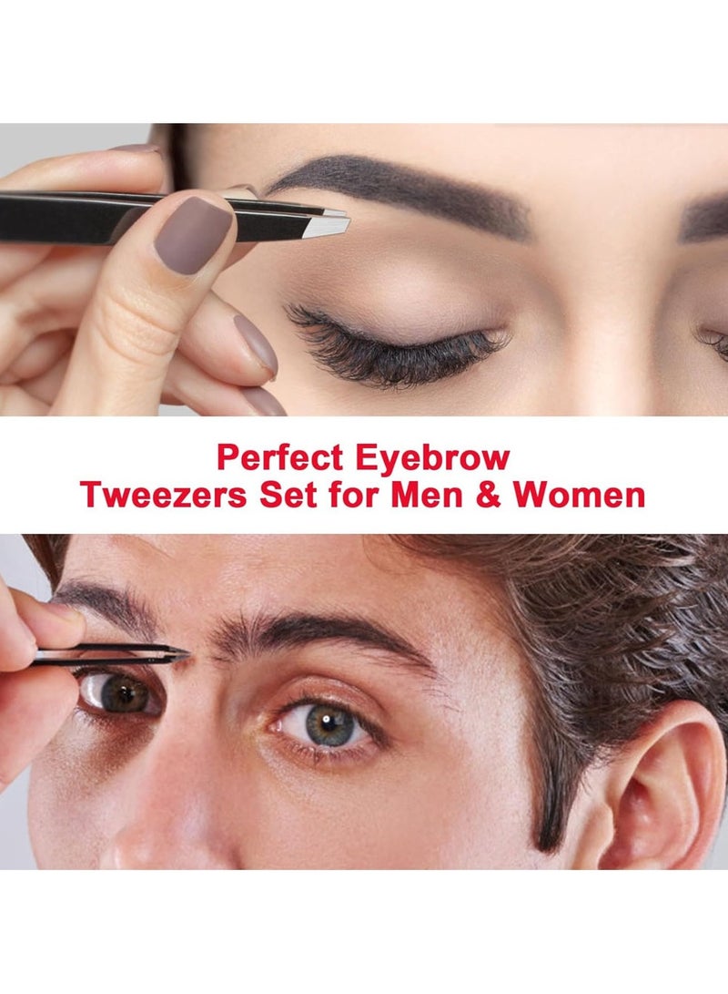 Goolsky Eyebrow clip eyebrow clip 6 piece set eyebrow trimming tweezers set eyebrow tweezers beard plucking eyebrow trimming tool - Image 3