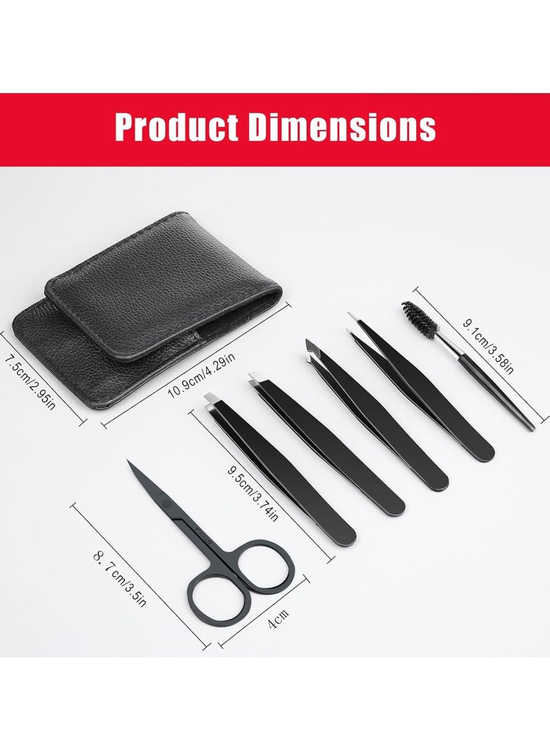 Goolsky Eyebrow clip eyebrow clip 6 piece set eyebrow trimming tweezers set eyebrow tweezers beard plucking eyebrow trimming tool - Image 4