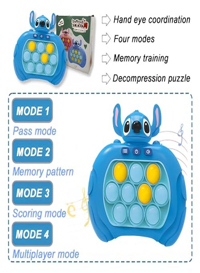 Quick Push Pop-It, Pop It Electronic Game, Pop It Fidget Toy, Pop-It Pro Light Up Game, Push Pop Game Controller Bubble, Puzzle Pop-It Early Development Game for Children Adults