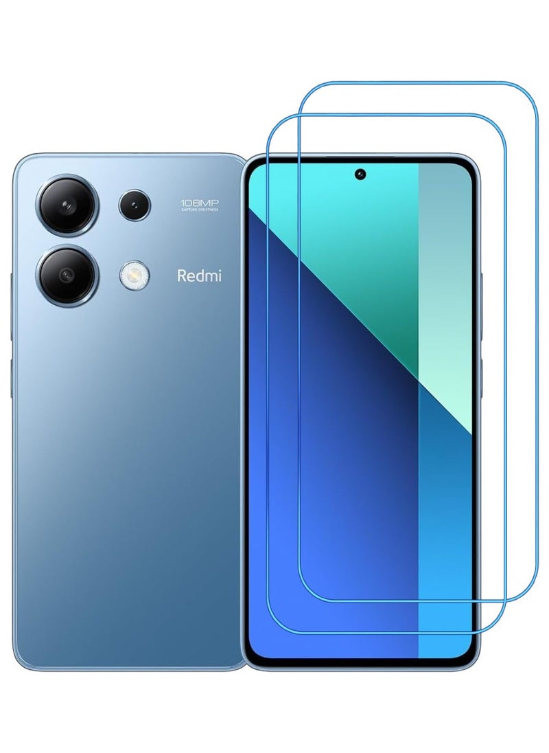 ACLIX 2 Pieces Antistatic ESD Dustproof Premium Quality High Definition Clear Tempered Glass Screen Protector Designed For Xiaomi Redmi Note 13 - Image 1