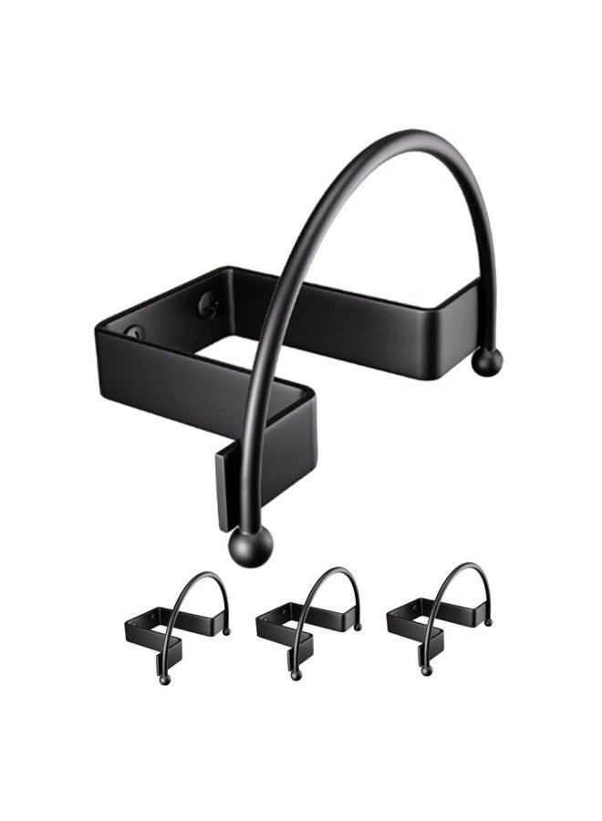 Bukela 4pcs Wall Mounted Hat Storage Hooks Sturdy Cap Organizer for Cowboy Baseball and Fisherman Hats for Home Store Display - Image 1