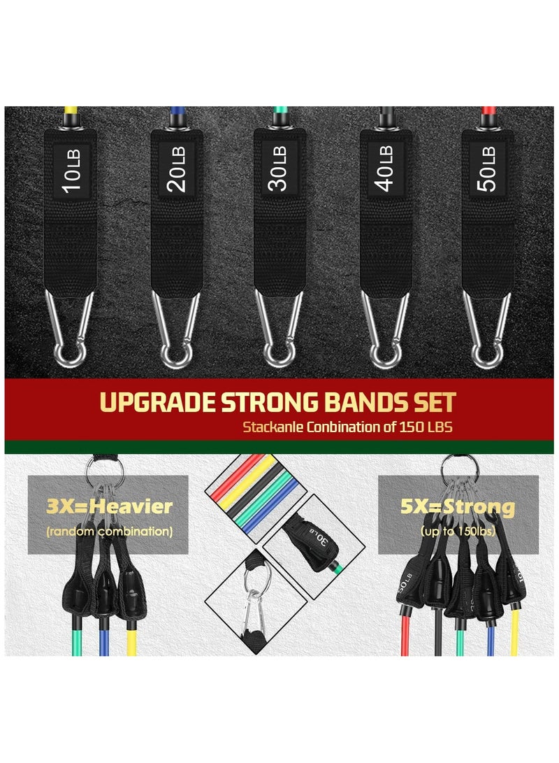 دوغي 150 رطل مقاومة الحزام ، حزام ممارسة ، ممارسة الحزام ، الرجل والمرأة مع مقبض ممارسة المقاومة حزام ، حزام ممارسة رفع الأثقال في المنزل - Image 5