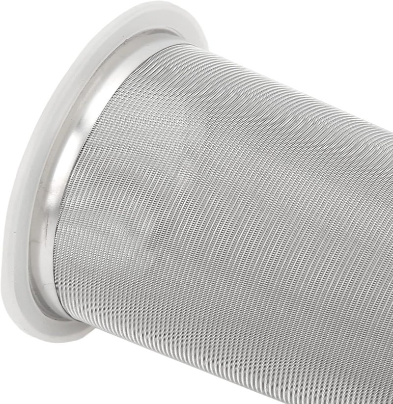 304 Stainless Steel Cold Brew Coffee Filter Cone Mesh, Reusable Coffee Brew Infuser with White Rubber Seal, Filter for Iced Coffee Tea and Fruit Drinks (8 * 21cm) - Image 3
