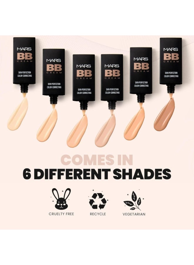 مارس كريم أساس MARS BB خفيف الوزن | كريم BB سهل المزج للنساء | تصحيح لون البشرة لجميع أنواع البشرة (30 مل) (01-FAIR) - Image 3