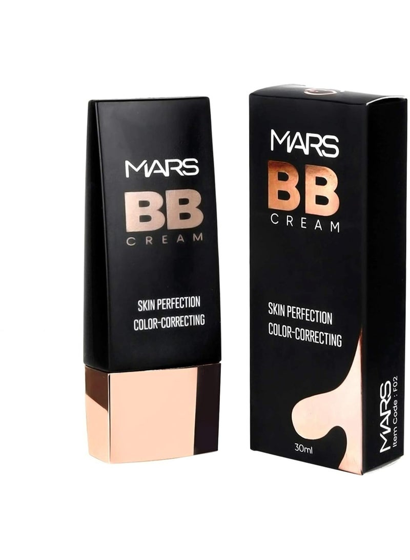 مارس كريم أساس MARS BB خفيف الوزن | كريم BB سهل المزج للنساء | تصحيح لون البشرة لجميع أنواع البشرة (30 مل) (01-FAIR) - Image 2