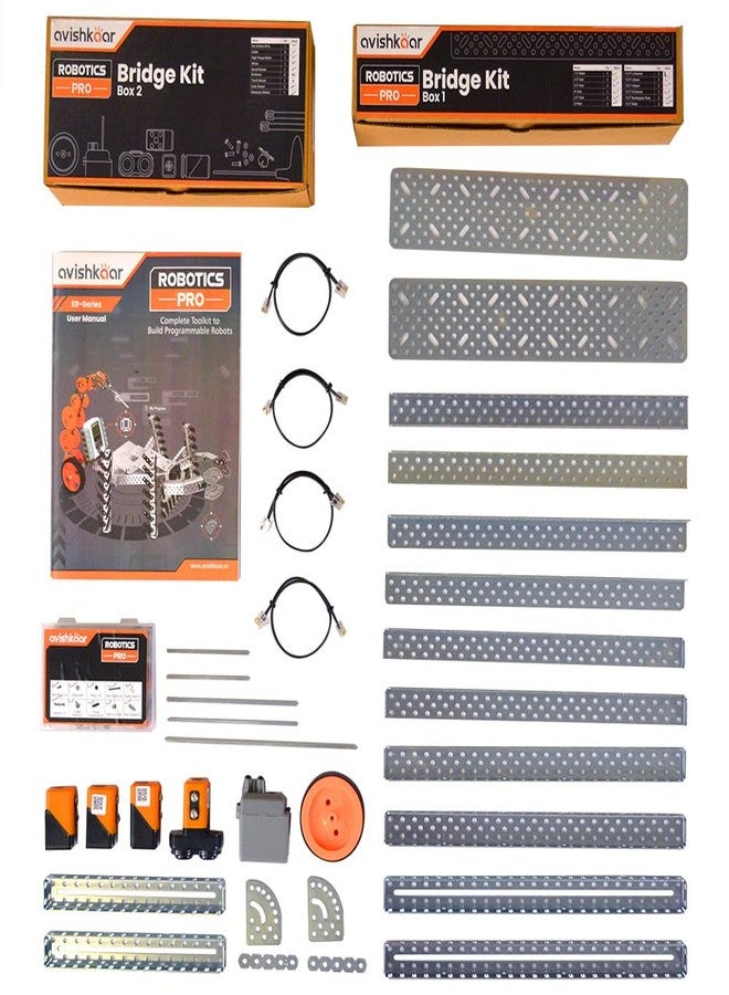 أفيشكار مجموعة Avishkaar Robotics Pro Bridge Kit، حزمة ملحقات لترقية مجموعة Avishkaar Robotics Advanced Kit الخاصة بك، للأعمار من 8 إلى 16 عامًا - Image 1