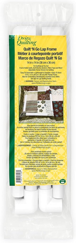 Dritz 3128 QuiltNGo Quilters Lap Frame 14 x 14Inch  White - pzsku/Z46160A40F8EF39822836Z/45/1747233566/4c580fe1-2b03-46e8-ba09-300b9855bb34