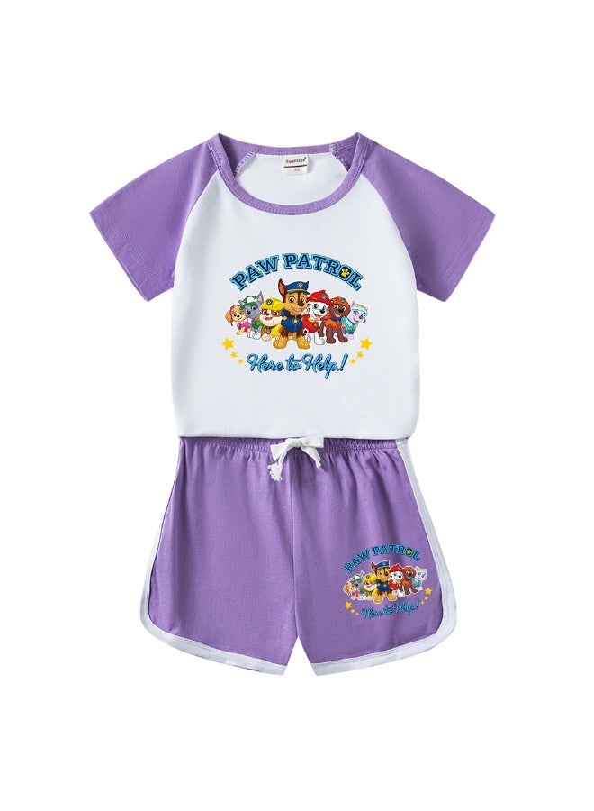 KUYING New Wang Wang Team Children's Casual Fashionable Two-Piece Set
