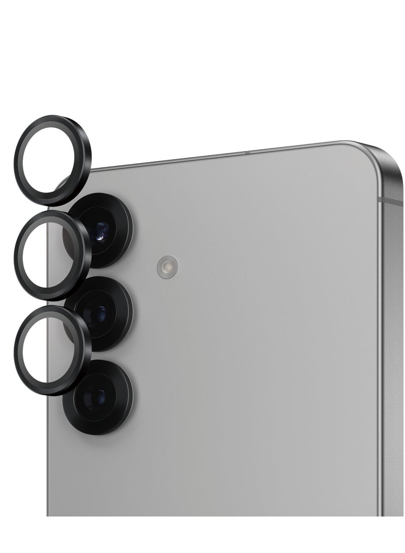 PanzerGlass Hoops Camera Lens Protector Black Samsung Galaxy S25 - Clear - Image 1