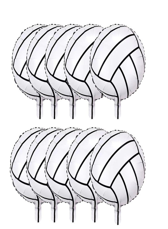 CSTYWC 10 Pieces Volleyball Foil Balloons Mylar Aluminum for Birthday Sports Themed Party Decorations - Image 4