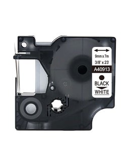 SKY 3-PCS Compatible 9 mm x 7 meter  Black on White  D1 Label Tape A40913 for Dymo LM160 Label Printers  - Image 4