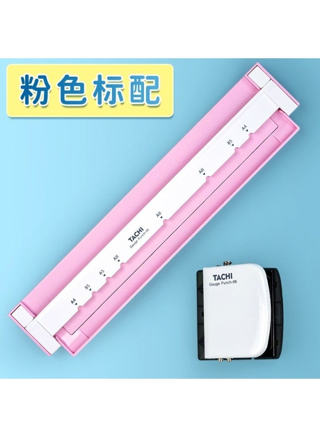 Tachi Handheld Hole Puncher 30 Hole Hand Push Multifunctional Coil Student Stationery Test Paper Office Bill Puncher - Image 1