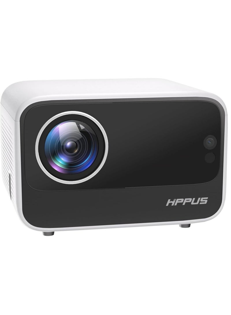 【Android TV】  Projector 4K WiFi6 Bluetooth Full HD 1080P Native 500ANSI, Electric Focus Projector Home Cinema for iOS/Android/TV Stick, USB AV HDMI  - Image 1