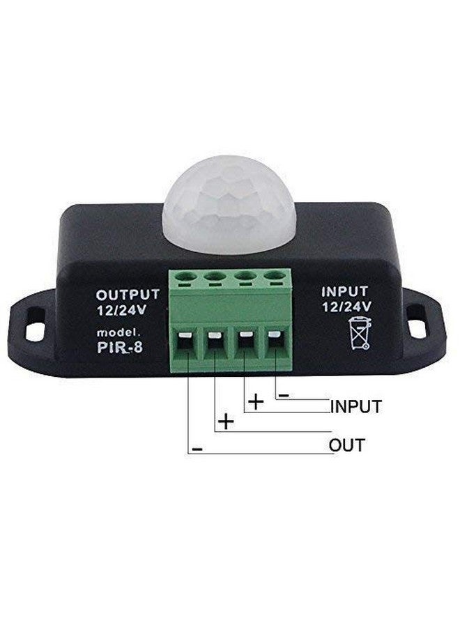 Quick Sense (QS-WR04) 12V/24V PIR Motion Sensor Switch with Adjustable Timer | Automatic On/Off Infrared Detection Controller for LED Strips, Signage, Lights & Security Systems - Image 3