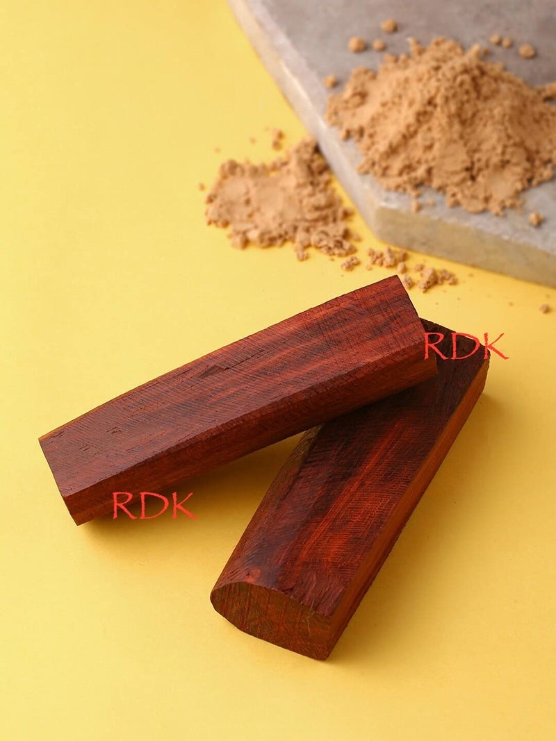 RDK® Red (Lal) Sandalwood/Raktha Stick Natural Lal Chandan Lakdi for Religious Usage and Healing Purpose 50-60 Grams - Image 1