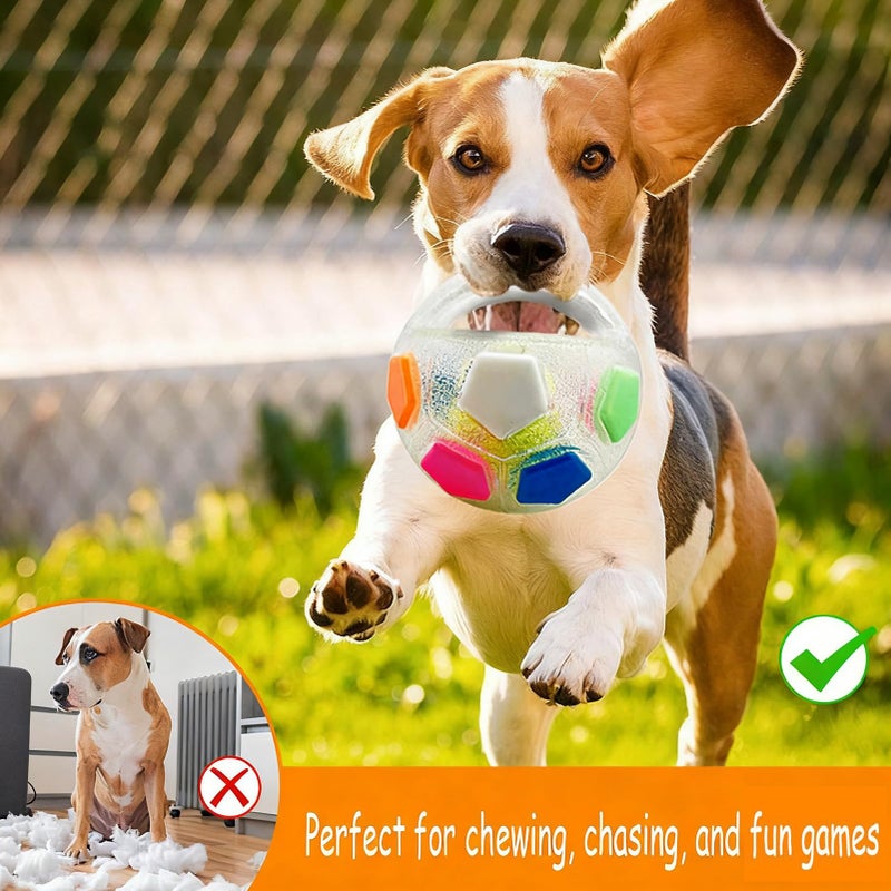 Interactive Dog Toy Ball With Easy Grip Handle For Small Medium Large Dogs Training Outdoor Play - Image 5