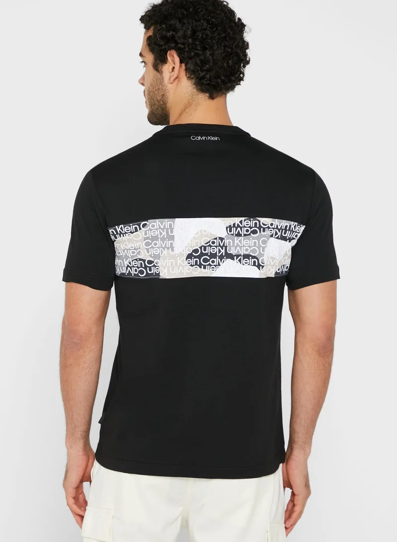CALVIN KLEIN Camouflage Logo T-Shirt
