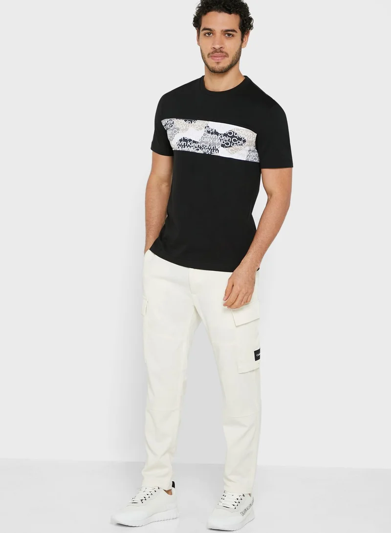 CALVIN KLEIN Camouflage Logo T-Shirt
