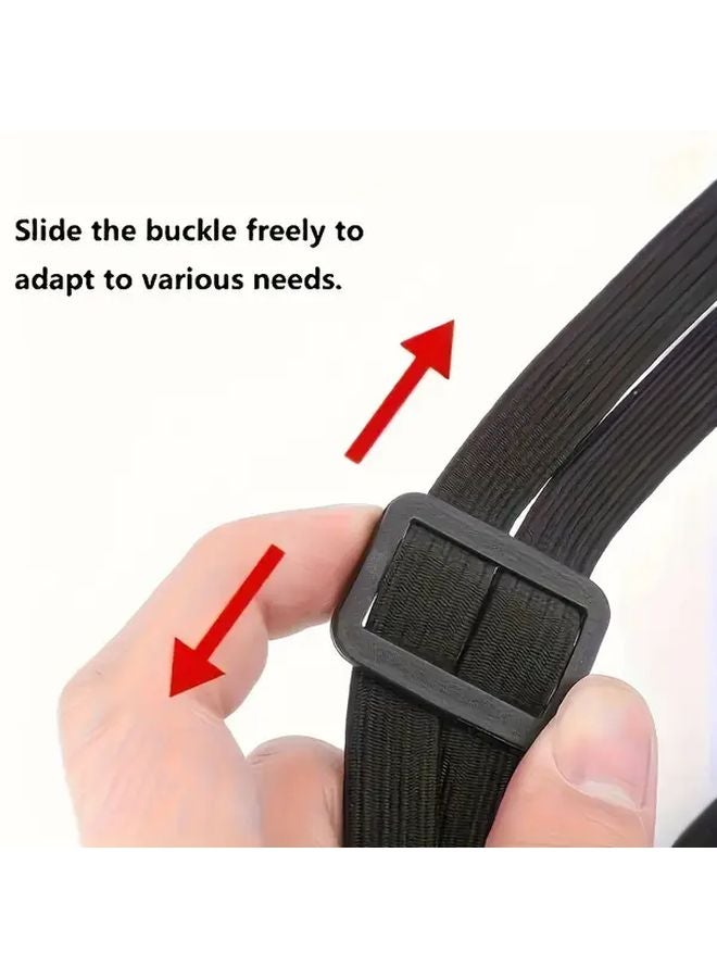 1pc 60cm 4 in 1 Multi Function High Elasticity Hook Adjustable Motorcycle Helmet Strap - Image 4