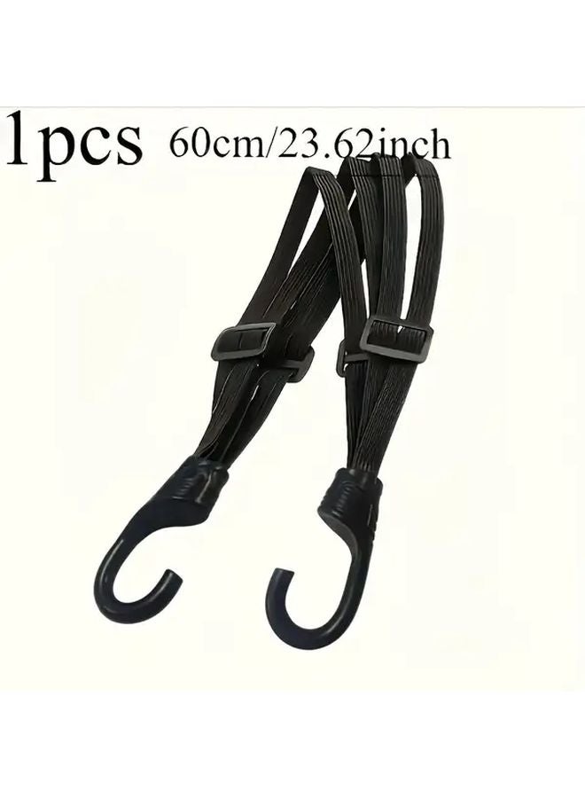 1pc 60cm 4 in 1 Multi Function High Elasticity Hook Adjustable Motorcycle Helmet Strap - Image 1