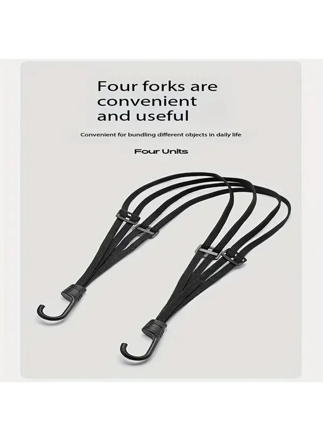 1pc 60cm 4 in 1 Multi Function High Elasticity Hook Adjustable Motorcycle Helmet Strap - Image 2