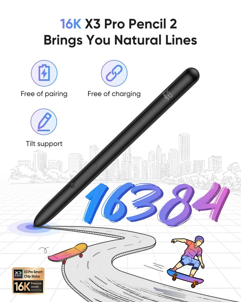 XP-PEN XPPen 10.95" Standalone Drawing Tablet Digital Color Notetaking Magic Note Pad for Sketching, Drawing & Notes 16K Pressure Sensitivity Tilt Support 90Hz Refresh Rate Anti-Glare Screen Android 14 - Image 2