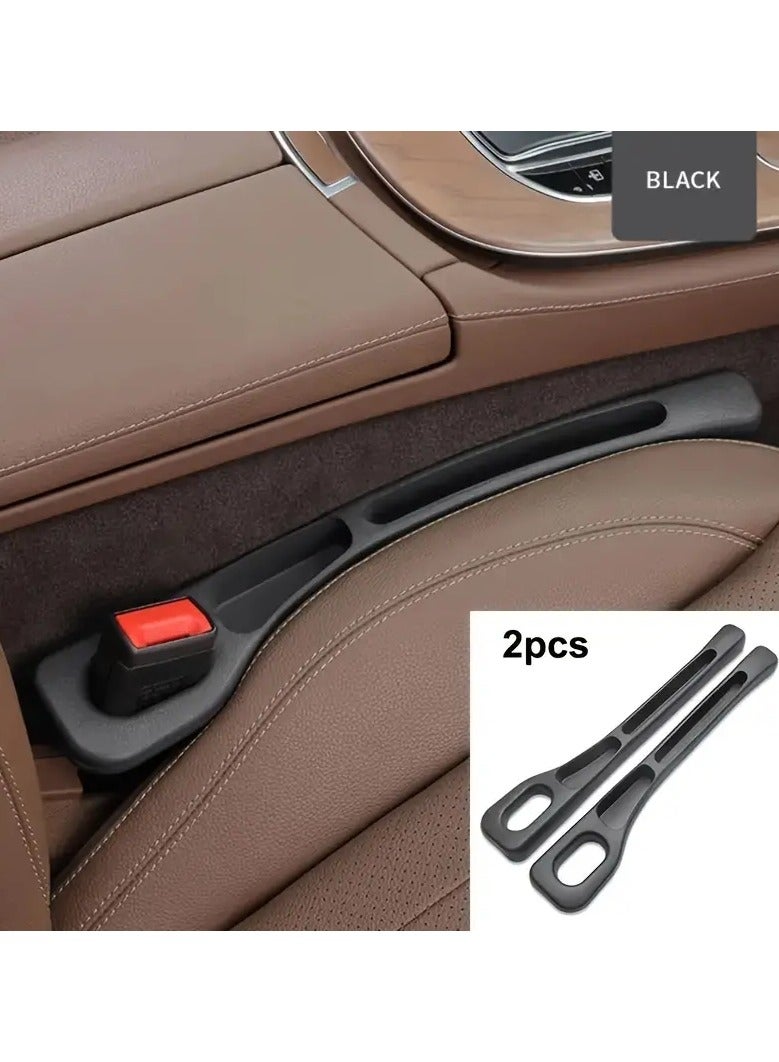 Generic Two-piece front seat gap organizer made of durable, high-quality plastic. - Image 1