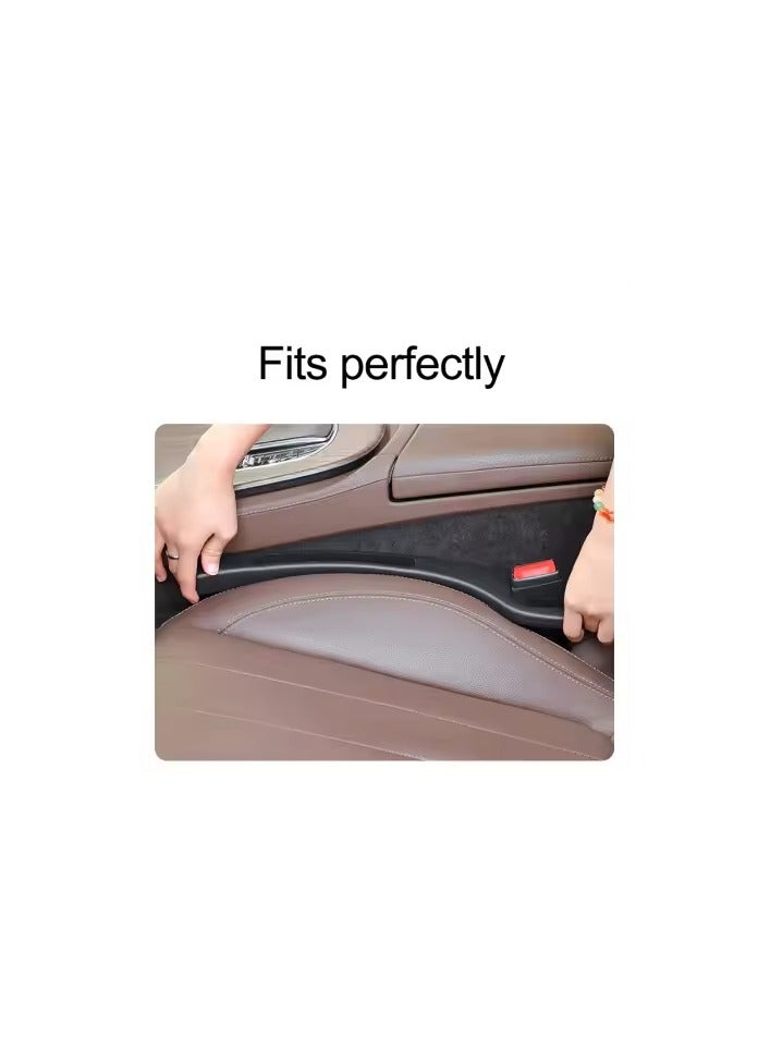 Generic Two-piece front seat gap organizer made of durable, high-quality plastic. - Image 2