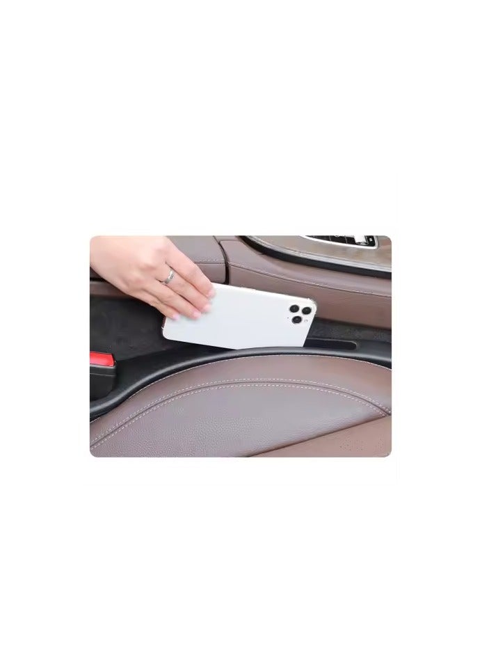 Generic Two-piece front seat gap organizer made of durable, high-quality plastic. - Image 3