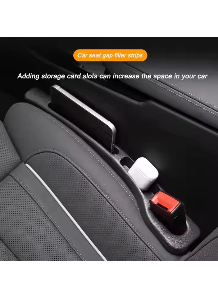 Generic Two-piece front seat gap organizer made of durable, high-quality plastic. - Image 5