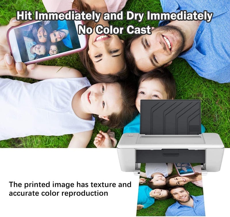 ECVV 6 Inch Cast Coated Photo Paper For Printer 4X6 Inch (102*152Mm) Photograph Print Paper White Glossy (100 Sheets） - Image 3