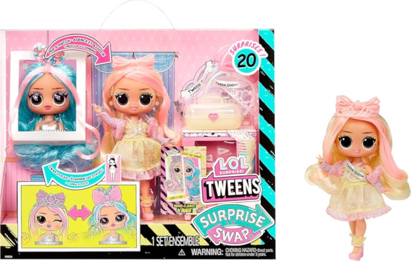 Barbie L.O.L. Surprise! LOL Tweens Swap Fashion Doll Braids-2-Waves Winnie Fashion Doll with 20+ s Including Styling Head and Fabulous Fashions and Accessories – Great Gift for Kids Ages 4+