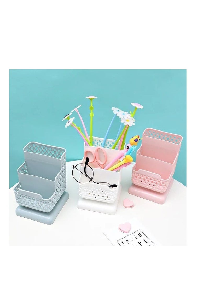 Jumbo Makeup Organizer and Remote - Perfect Organization with an Elegant Touch OM (White) - Image 4