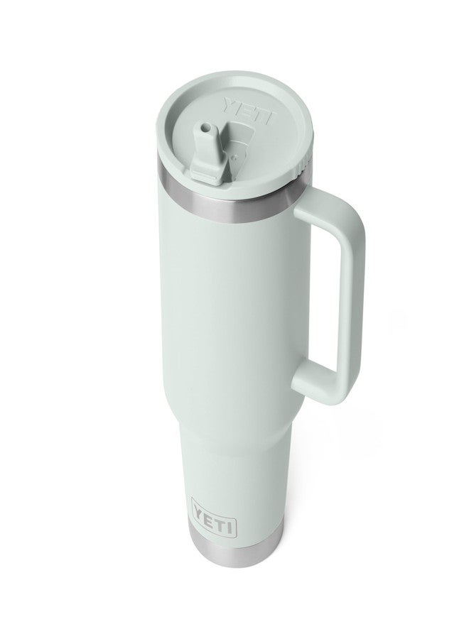 YETI Rambler 40 oz Travel Mug with Flip Straw Lid – Stainless Steel, Vacuum Insulated, Leakproof, Cup Holder Friendly, Ridgeline - Image 5