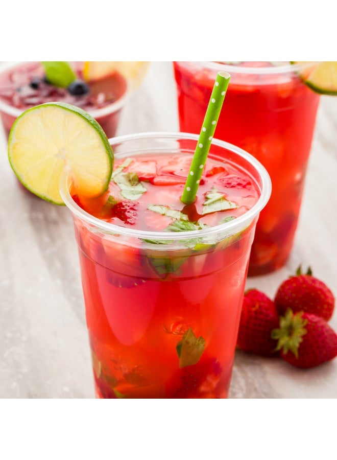 Restaurantware Visage 20 Ounce Cold Drink Cups, 1000 Disposable Party Drinking Cups - Lids Sold Separately, Durable And Sturdy, Clear PET Plastic Cups, For Birthday Parties, Or Ceremonies  - Image 3