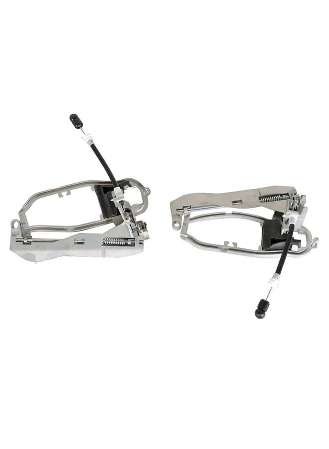 LABLT Front Left and Right Exterior Door Handle Frame Carriers Replacement for BMW X5 E53 2000 2001 2002 2003 2004 2005 2006 51218243615 51218243616 - Image 2