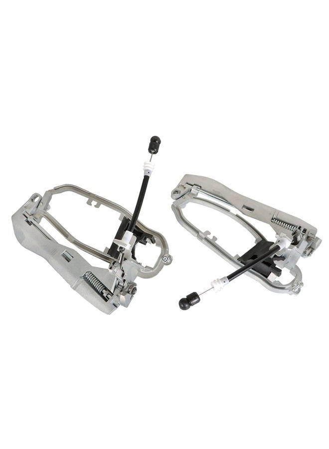 LABLT Front Left and Right Exterior Door Handle Frame Carriers Replacement for BMW X5 E53 2000 2001 2002 2003 2004 2005 2006 51218243615 51218243616 - Image 3