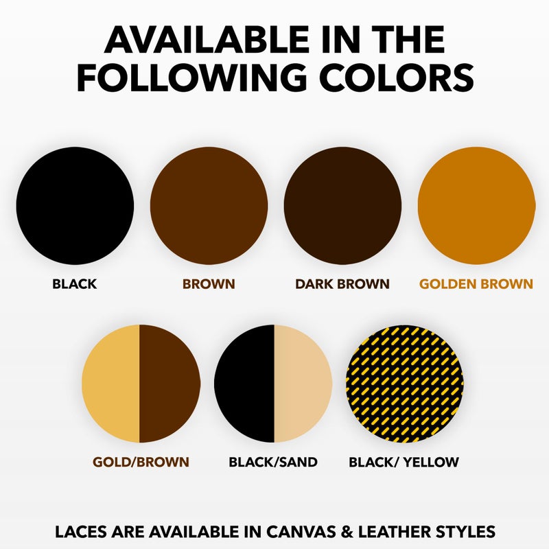 KIWI Outdoor Round Laces, Gold and Brown, 60" (1 pair) - Image 5