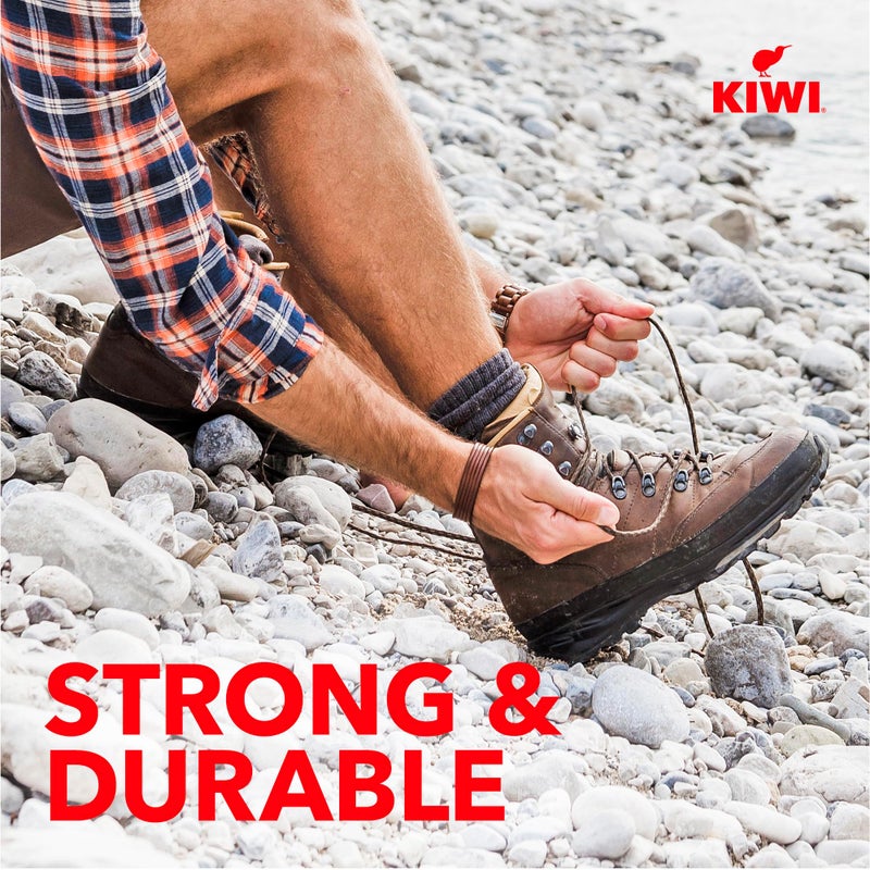 KIWI Outdoor Round Laces, Gold and Brown, 60" (1 pair) - Image 3