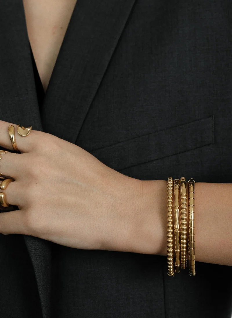AMIE Dubai  Bracelet mono gold w/round details GILTY for Women | Best Price UAE